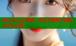糖心Vlog小美惠：轻松下载热门视频技巧大公开