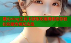 糖心vlog生肖卡获取攻略揭秘助你轻松收藏专属纪念品