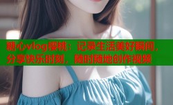 糖心vlog樱桃：记录生活美好瞬间，分享快乐时刻，随时随地创作视频