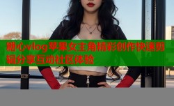 糖心vlog苹果女主角精彩创作快速剪辑分享互动社区体验