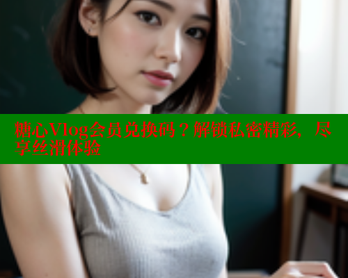 糖心Vlog会员兑换码？解锁私密精彩，尽享丝滑体验 糖心vlog官网观看 第1张